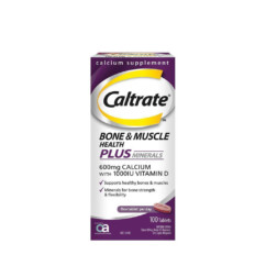Caltrate Caltrate Bone & Muscle Health Plus Minerals 100 Tablets