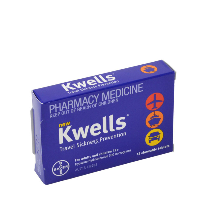 Kwells Travel Sickness Prevention 12 Tablets