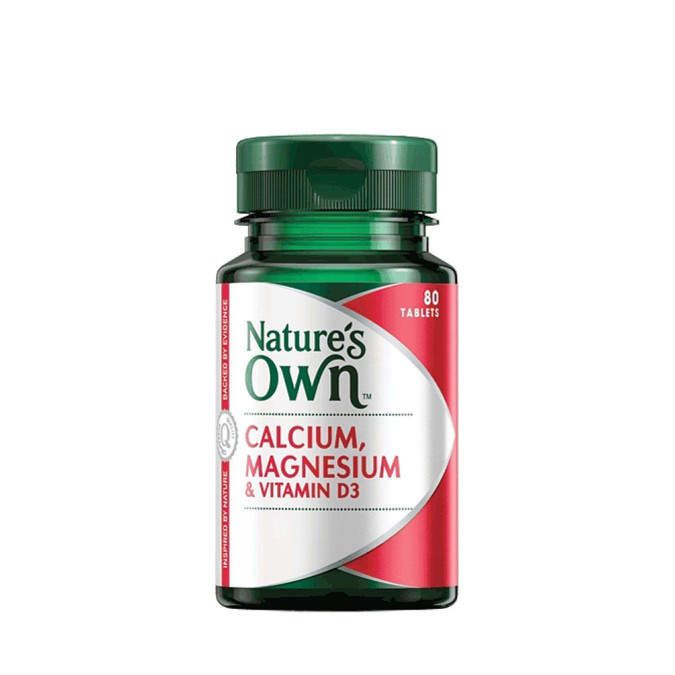Nature's Own Calcium Magnesium & Vitamin D3 80 Tablets