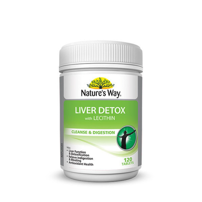 Nature's Way Liver Detox With Lecithin 120 Tablets