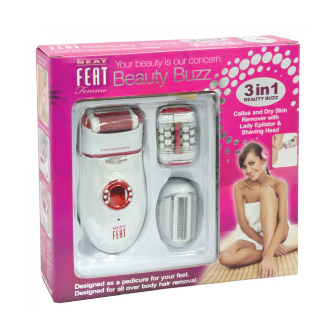 Neat Feat Beauty Buzz 3 In 1 Callus Remover
