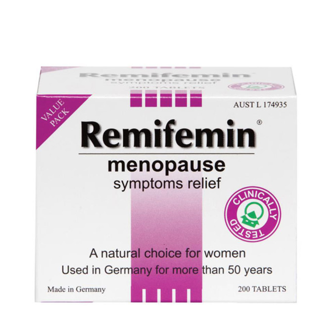 Remifemin Menopause Symptoms Relief 200 Tablets