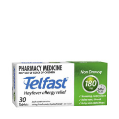 Telfast 180mg 30 Tablets