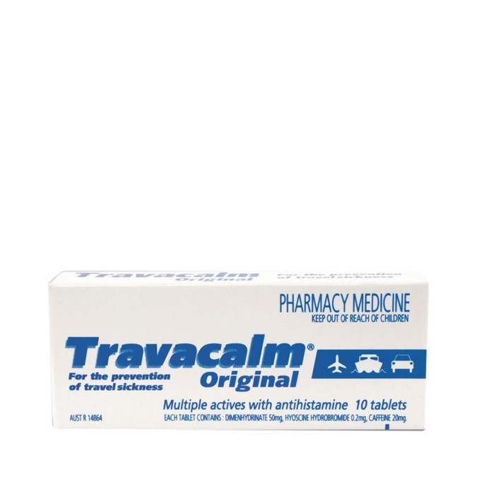 Travacalm Original 10 Tablets